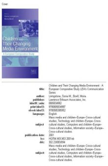 Children and their changing media environment: a European comparative study