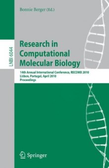Research in Computational Molecular Biology: 14th Annual International Conference, RECOMB 2010, Lisbon, Portugal, April 25-28, 2010. Proceedings