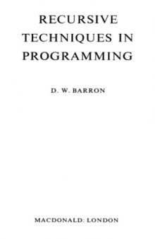Recursive Techniques in Programming