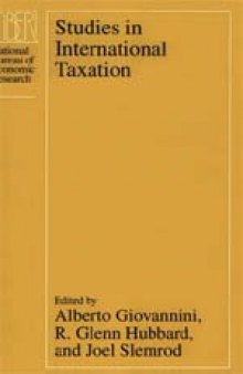 Studies in International Taxation 