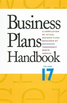 Business Plans Handbook, Volume 17