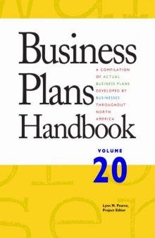 Business Plans Handbook, Volume 20