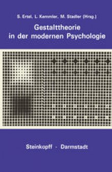 Gestalttheorie in der Modernen Psychologie: Wolfgang Metzger zum 75. Geburtstag