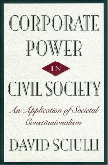 Corporate Power in Civil Society: An Application of Societal Constitutionalism