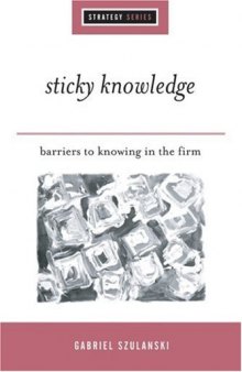 Sticky Knowledge: Barriers to Knowing in the Firm (SAGE Strategy series)