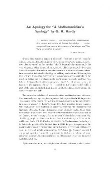An Apology for ''A Mathematician's Apology''