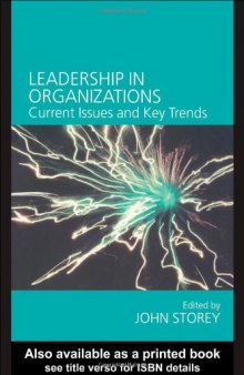 Leadership in Organizations: Current Issues and Key Trends