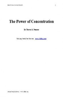 The power of concentration