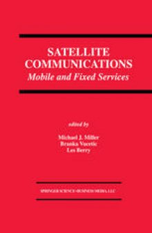 Satellite Communications: Mobile and Fixed Services