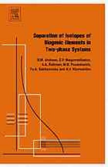 Separation of isotopes of biogenic elements