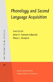 Phonology and Second Language Acquisition (Studies in Bilingualism)