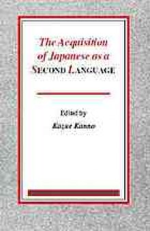 The acquisition of Japanese as a second language