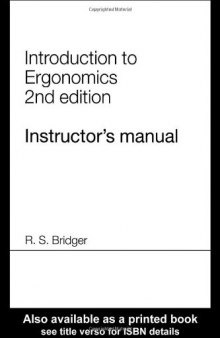 Introduction to Ergonomics Instructor's Manual