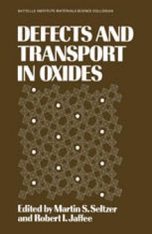 Defects and Transport in Oxides
