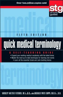 Quick Medical Terminology: A Self-Teaching Guide, 5th Edition  