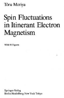 Spin fluctuations in itinerant electron magnetism