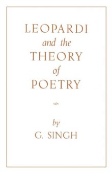 Leopardi and the theory of poetry