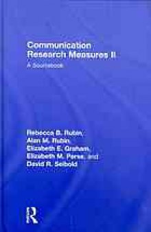 Communication Research Measures II: A Sourcebook  (Volume 2)