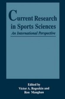 Current Research in Sports Sciences: An International Perspective