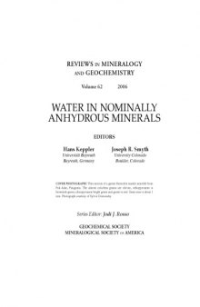 Water in nominally anhydrous minerals