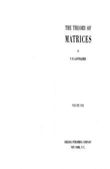 The Theory of Matrices