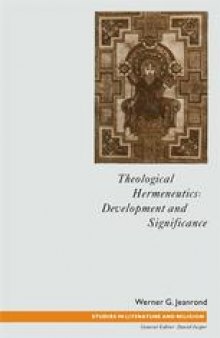 Theological Hermeneutics: Development and Significance