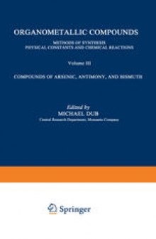 Compounds of Arsenic, Antimony, and Bismuth: Covering the Literature from 1965 to 1968