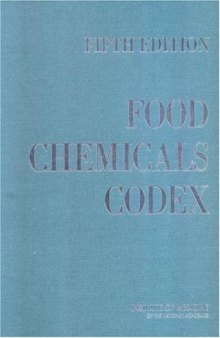 Food Chemicals Codex: Effective January 1, 2004 - 5th ed