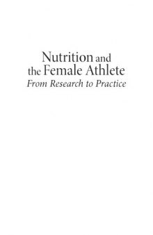 Nutrition and the Female Athlete : From Research to Practice
