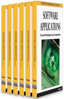Software Applications: Concepts, Methodologies, Tools, and Applications (Premier Refence Source)
