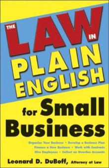 The Law (In Plain English) for Small Business