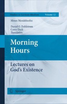 Morning Hours: Lectures on God's Existence