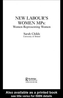 New Labour's Women MP's: Women Representing Women