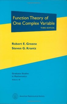 Function Theory of One Complex Variable: Third Edition 