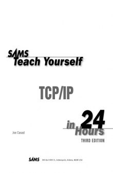 Sams teach yourself TCP/IP in 24 hours