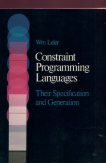 Constraint Programming Languages: Their Specification and Generation