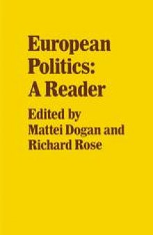 European Politics: A Reader