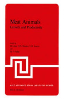Meat Animals: Growth and Productivity