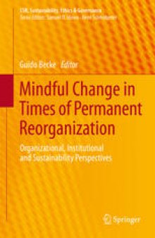 Mindful Change in Times of Permanent Reorganization: Organizational, Institutional and Sustainability Perspectives