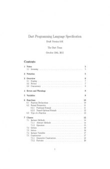Dart Programming Language Specification  
