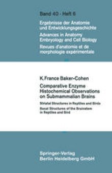 Comparative Enzyme Histochemical Observations on Submammalian Brains