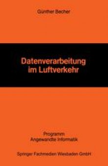 Datenverarbeitung im Luftverkehr