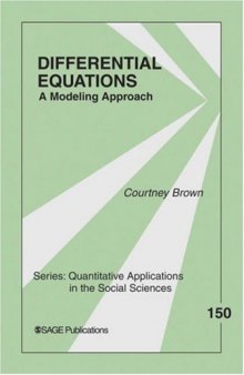 Differential equations: A modeling approach