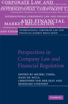 Perspectives in Company Law and Financial Regulation (International Corporate Law and Financial Market Regulation)