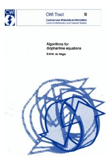 Algorithms for Diophantine Equations