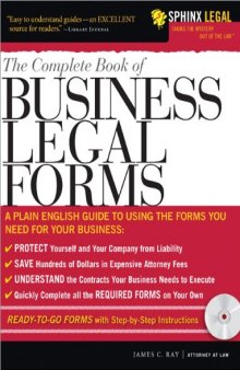 The Complete Book of Business Legal Forms