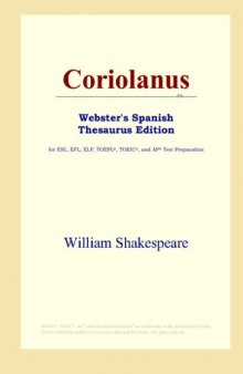Coriolanus (Webster's Spanish Thesaurus Edition)