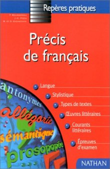 Reperes Pratiques: Precis De Francais - Langue Et Litterature 