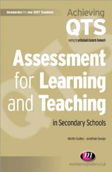 Assessment for Learning and Teaching in Secondary Schools (Achieving Qts)  