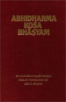 Abhidharmakosabhasyam. Vol. I